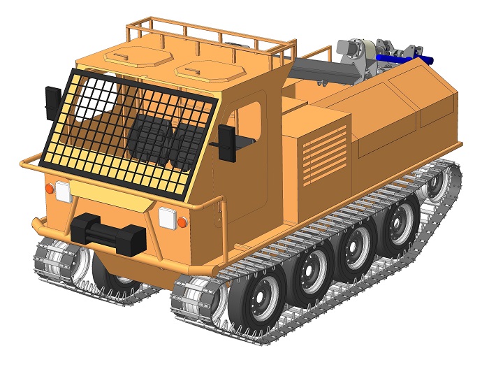 УЗГО завершил разработку малогабаритного универсального гусеничного транспортера УГТМ-1